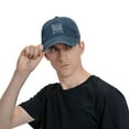 thumbnail image 6 of Built In The Sixties Original Baseball Cap Vintage Soft Washed Denim,Golf Dad Hat Adjustable Trucker Hats for Men Women Unisex Adult,Navy Blue, 6 of 6
