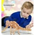 thumbnail image 6 of Puzzled 3D Puzzle Apatosaurus Dinosaur Wood Craft Construction Model Kit, Fun Unique & Educational DIY Wooden Toy Assemble Unfinished Crafting Hobby Puzzle to Build & Paint for Decoration 42pc Pack, 6 of 7