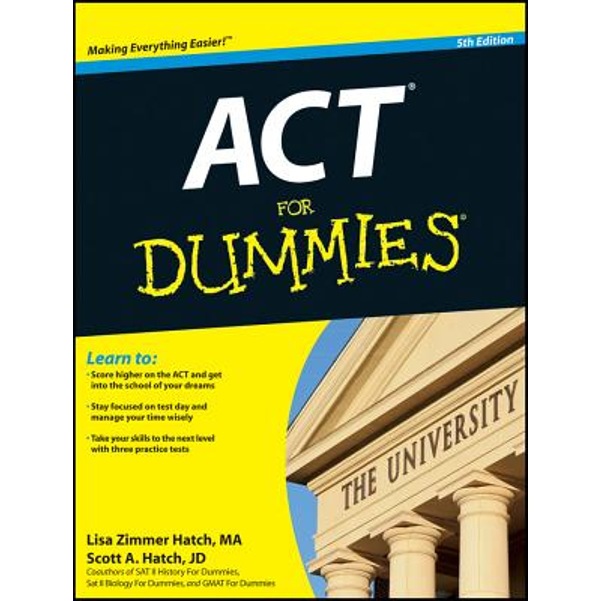 ACT for Dummies (Paperback) by Lisa Zimmer Hatch, Scott A Hatch