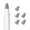 Gray, variant on 5Pcs Lightweight Wear Resistant Silicone Fiber Nib Cover for Pencil 1/2/3
