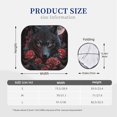 thumbnail image 4 of Yiaed Rose Full Moon Black Wolf Print Car Front Windshield Sun Shade,Foldable Anti-UV Car Sunshade for Front Window for Most Vehicles-Small, 4 of 5