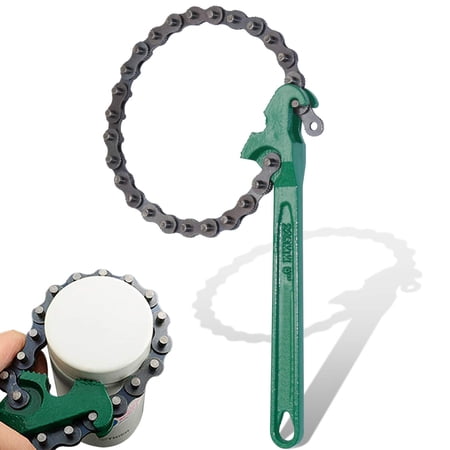 12 Inch Heavy-Duty Ratcheting Chain Wrench Reversible Oil Filter Tool Pipe Fittings Tools Fit Max 6 Inch Diameter 12 Inch Heavy-Duty Ratcheting Chain Wrench Reversible Oil Filter Tool Pipe Fittings Tools Fit Max 6 Inch Diameter