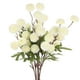thumbnail image 1 of Uxcell 6 Paquete de Flores de Crisantemo Artificial en Bola 20.08 pulgadas 5 cabezas Ramos de Crisantemo Falsos de Seda Blancos, 1 of 6