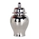 thumbnail image 2 of Jarrón de cerámica BLESIY Tarro de jengibre de porcelana con tapa arreglo Plata, 2 of 6