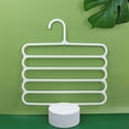 thumbnail image 2 of Visland Multi-Use Non-Slip 5-Tier Clothes Hangers Plastic, 2 of 8