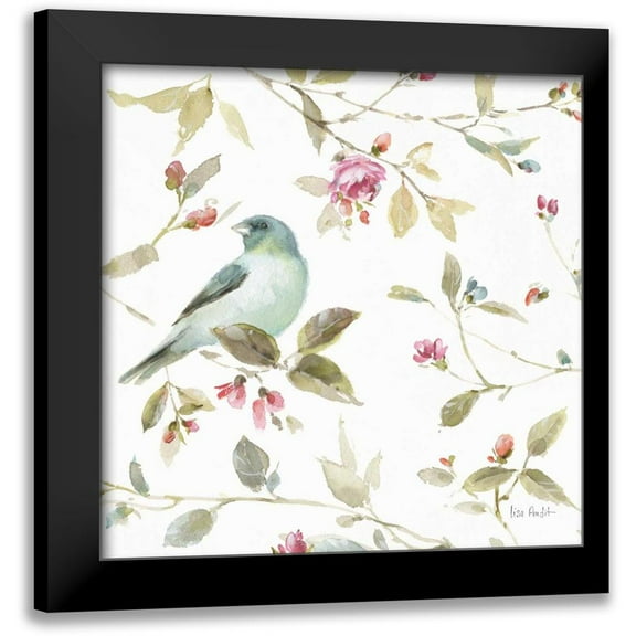 Audit, Lisa 12x12 Black Modern Framed Museum Art Print Titled - Beautiful Romance XVII