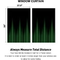 thumbnail image 6 of Green and Black Kitchen Window Curtains 27.5 x 36 Inch Small Short Mini Cafe Rod Pocket Gothic Goth Ombre Dark Cool Anime Living Bedroom Room Home Treatment Set of 2 Curtain Panels Drapes Tiers, 6 of 6