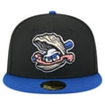 thumbnail image 2 of Men's-New Era  Black/Blue Biloxi Shuckers Authentic Collection 59FIFTY Fitted Hat, 2 of 6