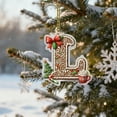 thumbnail image 2 of Pendientes Navideños Letra del Alphabet Christmas Tree Ornaments, Adornos Personalizados DIY Navideños, Colgantes para Árbol de Navidad, Xmas Tree Hanging Decor, Estilo Navideño, Pendientes para, 2 of 9