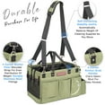 thumbnail image 2 of FifthStart Multi-Use Cleaning Caddy with Waist & Shoulder Strap, Green, X-Large 15” x 10” x 10”, 2 of 9