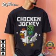 thumbnail image 1 of Funny Chicken Jockey Zombie Pixel Art Minecraft Gamer T-Shirt-XL, 1 of 2
