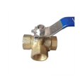 thumbnail image 1 of three way brass ball valve 1/2 inch connector and adapter, 1 of 5