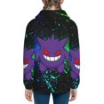 thumbnail image 4 of Gengar Teens Boys Girls Zip Up Hoodies 3d Print Long Sleeve Hooded Sweatshirt Jacket With Pocket Small, 4 of 8