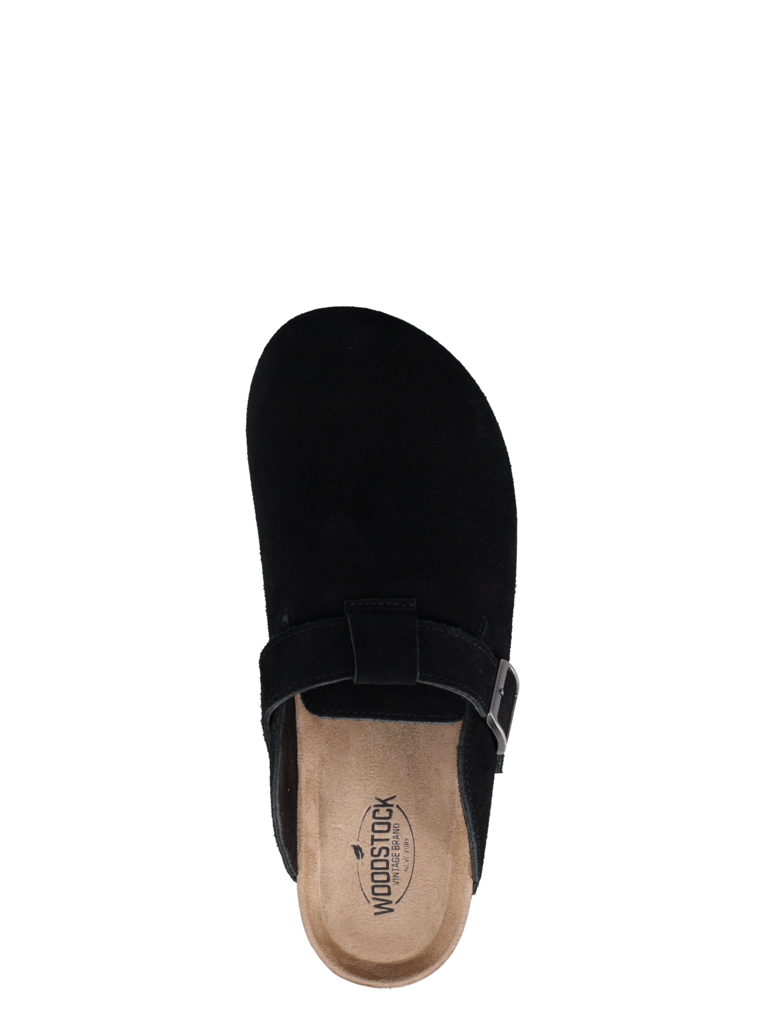 Woodstock Men's Beacon Lined Genuine Leather Comfort Clog Sandal with Faux Sherling Lining