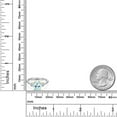 thumbnail image 6 of Gem Stone King 925 Silver and 10K Yellow Gold Sky Blue Topaz and White Topaz Engagement Ring for Women | 2.66 Cttw | Oval 9X7MM | Gemstone November Birthstone | Size 8, 6 of 6