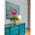 thumbnail image 4 of "Peony on Aqua" Painting Print on Wrapped Canvas, 4 of 7