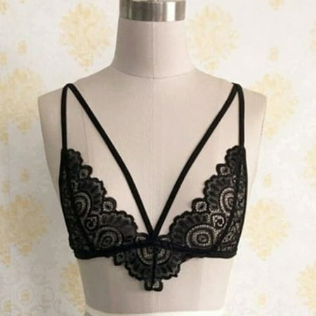 

Gaiseeis Women Charm Sexy/Sissy Lingerie Lace G String Thong Underwear Nightwear Black S