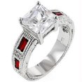 thumbnail image 1 of Prima Donna Ruby CZ Ring&44; b>Taille,/b> 05, 1 of 1
