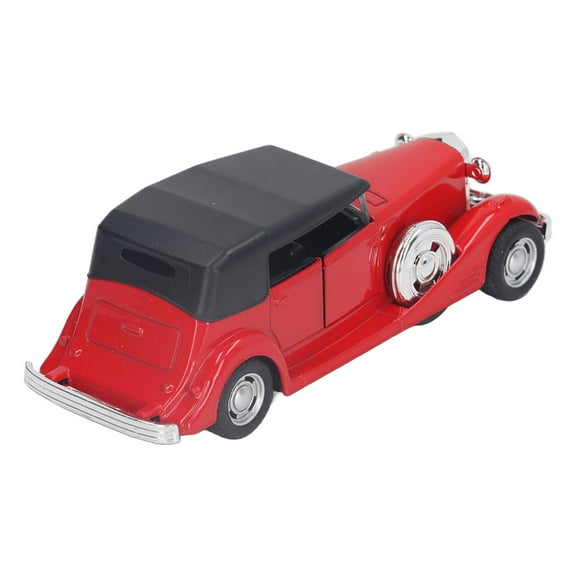 1:32 Classic Car Model Alloy Vintage Toy Open Doors Model Antique Pull Back Car Toy