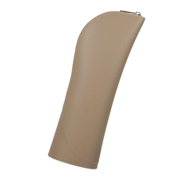 Vocoste Silicone Makeup Brush Bag Stand Up Travel Makeup Brush Holder Portable Cosmetic Brush Pouch Brown