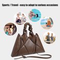 thumbnail image 4 of Bolso acolchado para mujer con asa fruncida Bolso Hobo Color sólido para viajes de compras Hugtrwg Para estrenar, 4 of 9