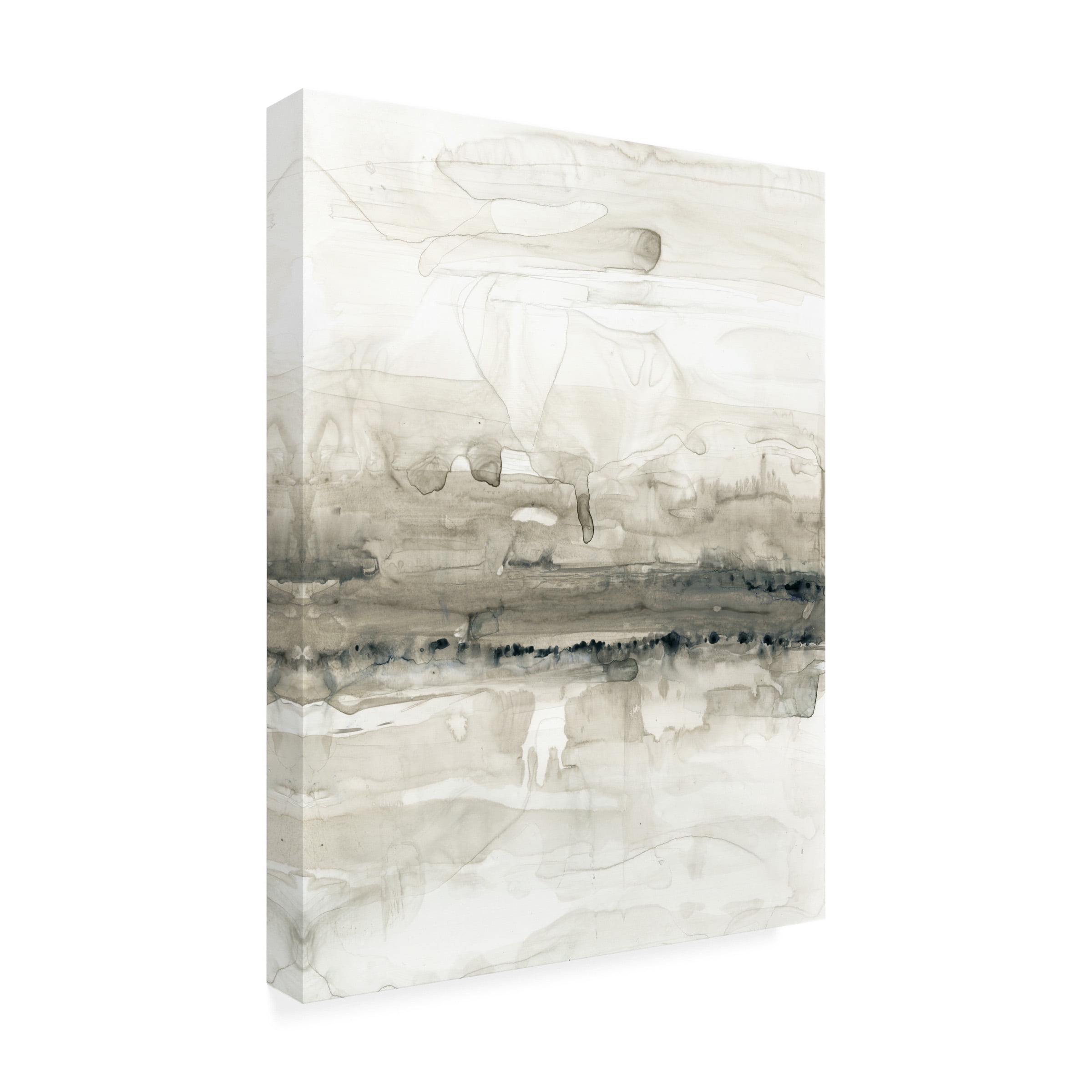 Jennifer Goldberger 'Grey on the Horizon II' Canvas Art