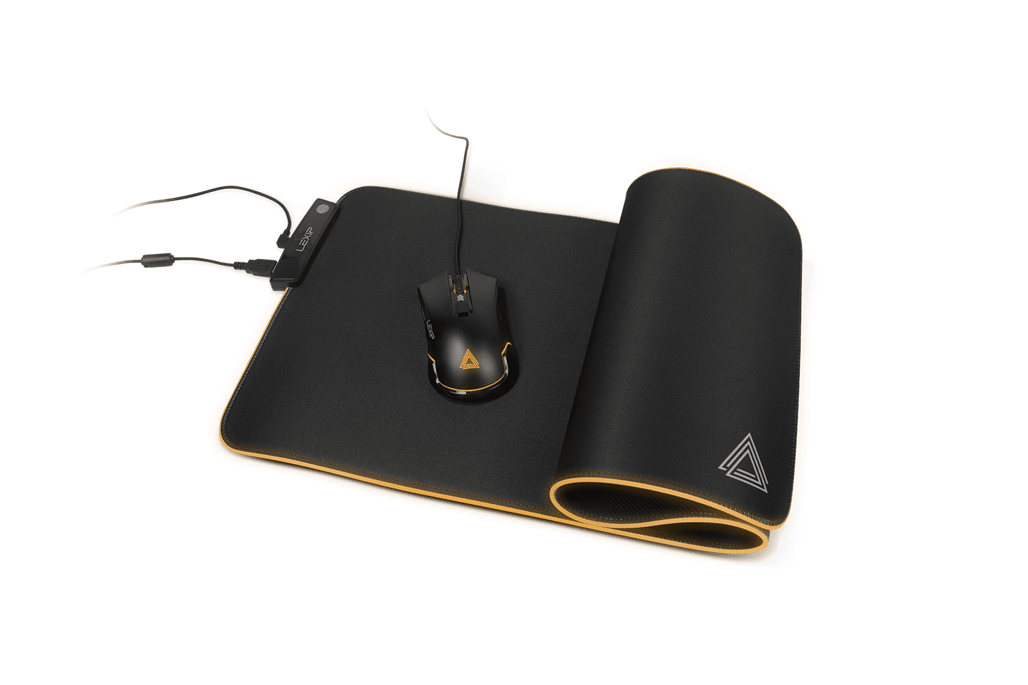LEXIP B10 Extended Gaming Mouse Pad, Flexible XXL Mousepad, Non-Slip Ultra-Smooth Keyboard Pad with RGB Lighting