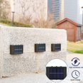 thumbnail image 5 of 4 Bead White2pcs Abs Solar Wall Light 4/6 Beads Warm / white Light Lámpara recargable para Wall Deck Step Garden, 5 of 5