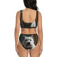 thumbnail image 3 of Daiia Dog Wrapped in Towel 1 Women's Bikini Set Two Piece Swimsuit High Waisted Bikini Adjustable Straps Bikini Perfect for Beach, Pool, and Summer Vacation-Medium, 3 of 9