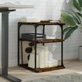 thumbnail image 4 of vidaXL Printer Stand 3-Tier Black 16.9"x18.9"x25.2" Engineered Wood, 4 of 17