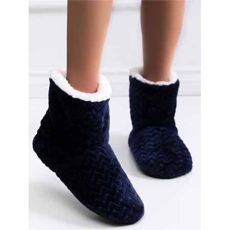 

Avamo Women Home Slippers Plush Shoes Short Warm Indoor House Socks