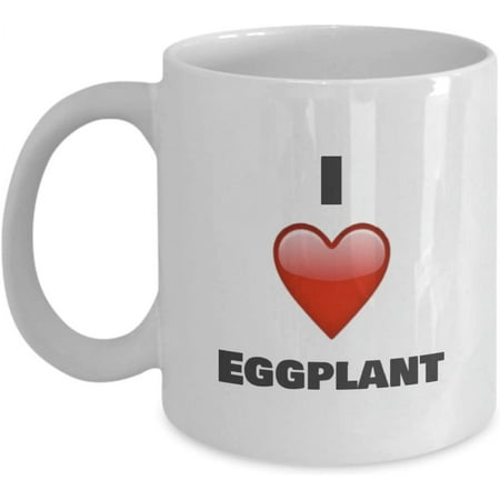 

I Love Eggplant gifts Coffee mug