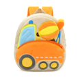 thumbnail image 2 of AMERTEER Kid‘s Engineering Vehicle Backpack Plush Kindergarten Schoolbag Zipper Closure, 2 of 2