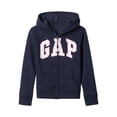 thumbnail image 1 of Sudadera con Capucha y Cierre Completo con Logo para Niñas GAP, Color Navy, Talla XS, 1 of 2