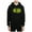 black, variant on Elevenparis Mens Get Lost Hoodie Sweatshirt, Black, XX-Large