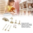 thumbnail image 4 of Juego de accesorios para chimenea de casa de muñecas muebles de chimenea de casa de muñecas de simulación decorativa retro encantadores y ligeros para decoración de casa de ANGGREK Otros, 4 of 8
