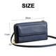 thumbnail image 2 of Cartera horizontal con cremallera de moda de bolso diagonal de gran capacidad para teléfono móvil con pantalla táctil de PU, 2 of 5