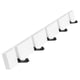thumbnail image 4 of Ganchos plegables de madera para colgar en la pared, para toallas de baño y hoteles. Blanco 5 ganchos, 4 of 7