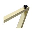thumbnail image 6 of Coleen Vanity Desk in Black & Brass Finish, 6 of 12