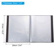 thumbnail image 2 of Uxcell 9x12" Binders with Plastic Sleeve, PP 60 Pockets Waterproof File Portfolio Folder Protector, Brown, 2 of 5