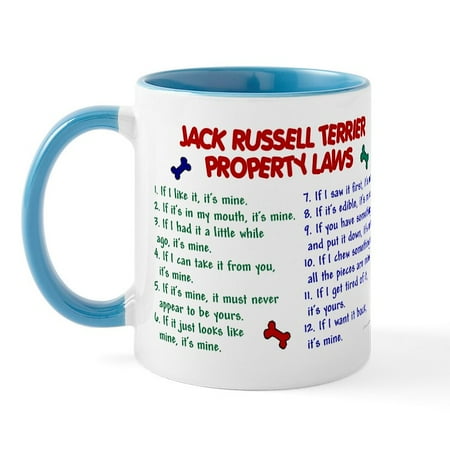 

CafePress - Jack Russell Terrier Property Laws Mug - 11 oz Ceramic Mug - Novelty Coffee Tea Cup