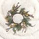 thumbnail image 4 of pstuiky Corona de candelabros para decoración navideña de mesa, hojas artificiales, anillo para velas, guirnalda de candelabros, decoración para el hogar, 4 of 6