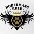 thumbnail image 2 of CafePress - Dobermans Rule - Adjustable Unisex Printed Trucker Hat with Mesh Back, 2 of 8
