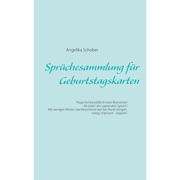 Spr?chesammlung f?r Geburtstagskarten