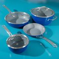 thumbnail image 2 of Sur La Table Gourmet Cuisine 10 Piece Aluminum Cookware Set W/ Glass Lid, Marine, 2 of 6