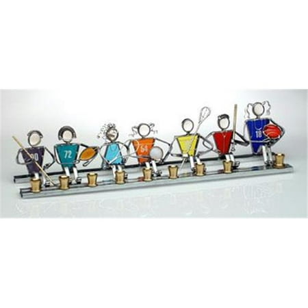 Judaica Kingdom SF-BB-SM1-9835-1 Hanukkah Sports Menorahs - Sports Menorah I Female Mixed Primary Color