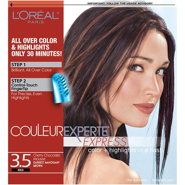 L'Oreal Paris Couleur Experte 2-Step Home Hair Color and Highlights Kit,  Chocolate Mousse 