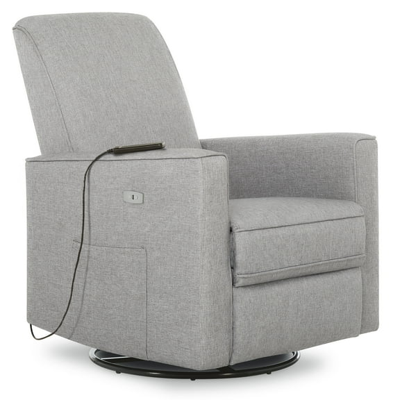 Evolur Harlow Deluxe Rocker Gliding Power Recliner With Back Massager