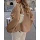 thumbnail image 2 of Suéter PRETTYGARDEN Oversized Peludo Cuello Redondo Caqui XL, 2 of 8