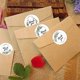 thumbnail image 4 of Pegatinas de agradecimiento BRI 500 hojas verdes 5 cm para envolver regalos de boda y hornear, 4 of 5
